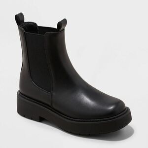 a new day Black Chelsea Boots